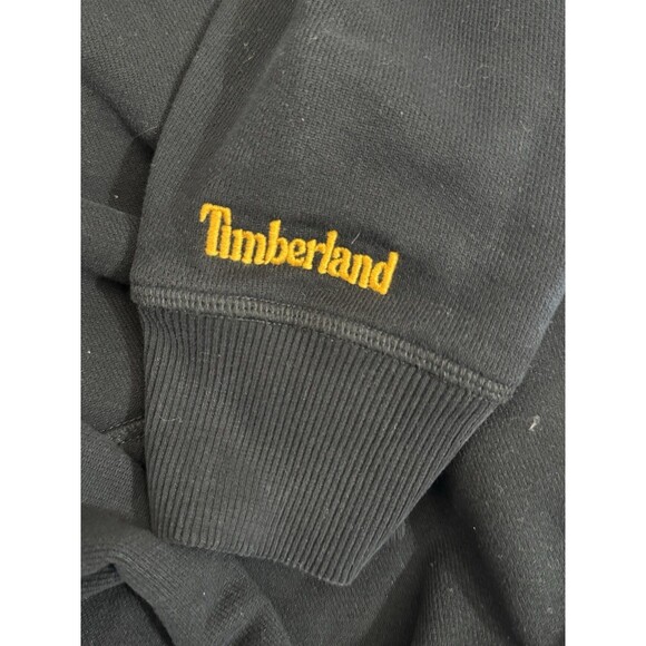 Timberland Hoodie Mens Black Brown Boot Logo Hiking Sweatshirt Organic Cotton S - Picture 5 of 10